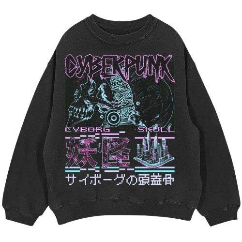 Tokyo Japanese Weird 1995 Harajuku Streetwear BLACK